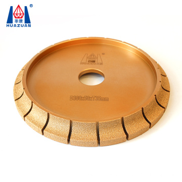 Huazuan vacuum brazed 3cm diamond stone profile wheel for marble profiling